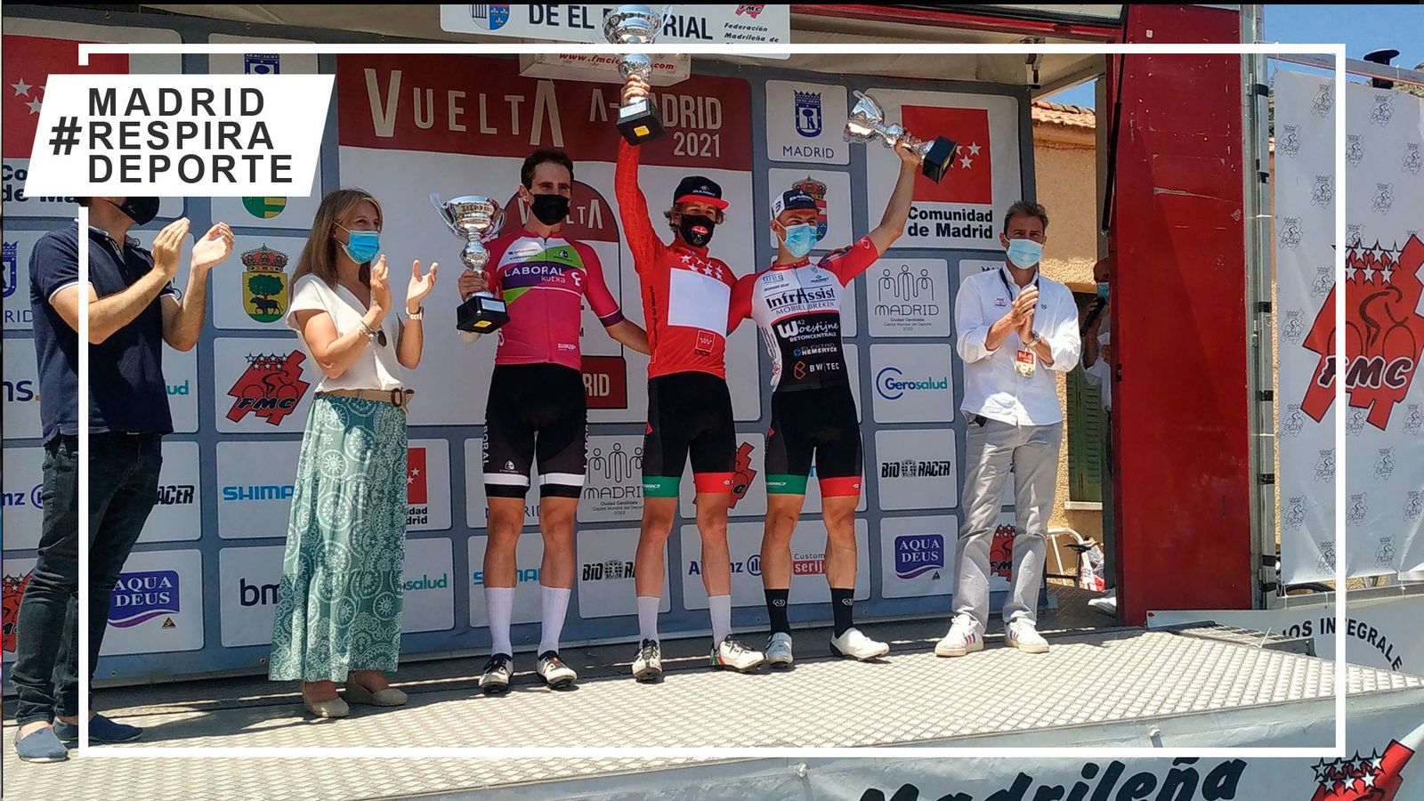 Podio de la Vuelta Ciclista a Madrid Sub'23