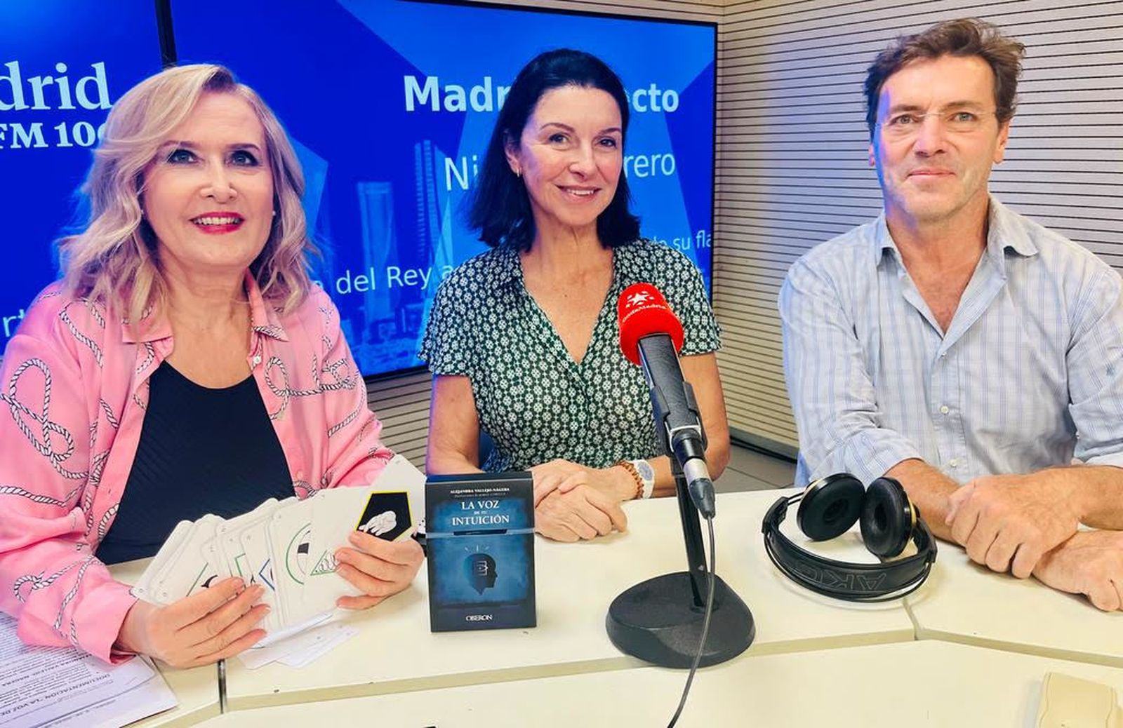Nieves Herrero, Alejandra Vallejo Nágera y Jorge Corella