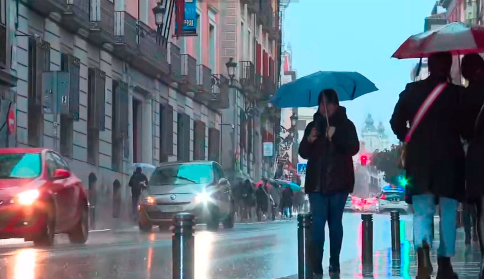 Lluvia en Madrid