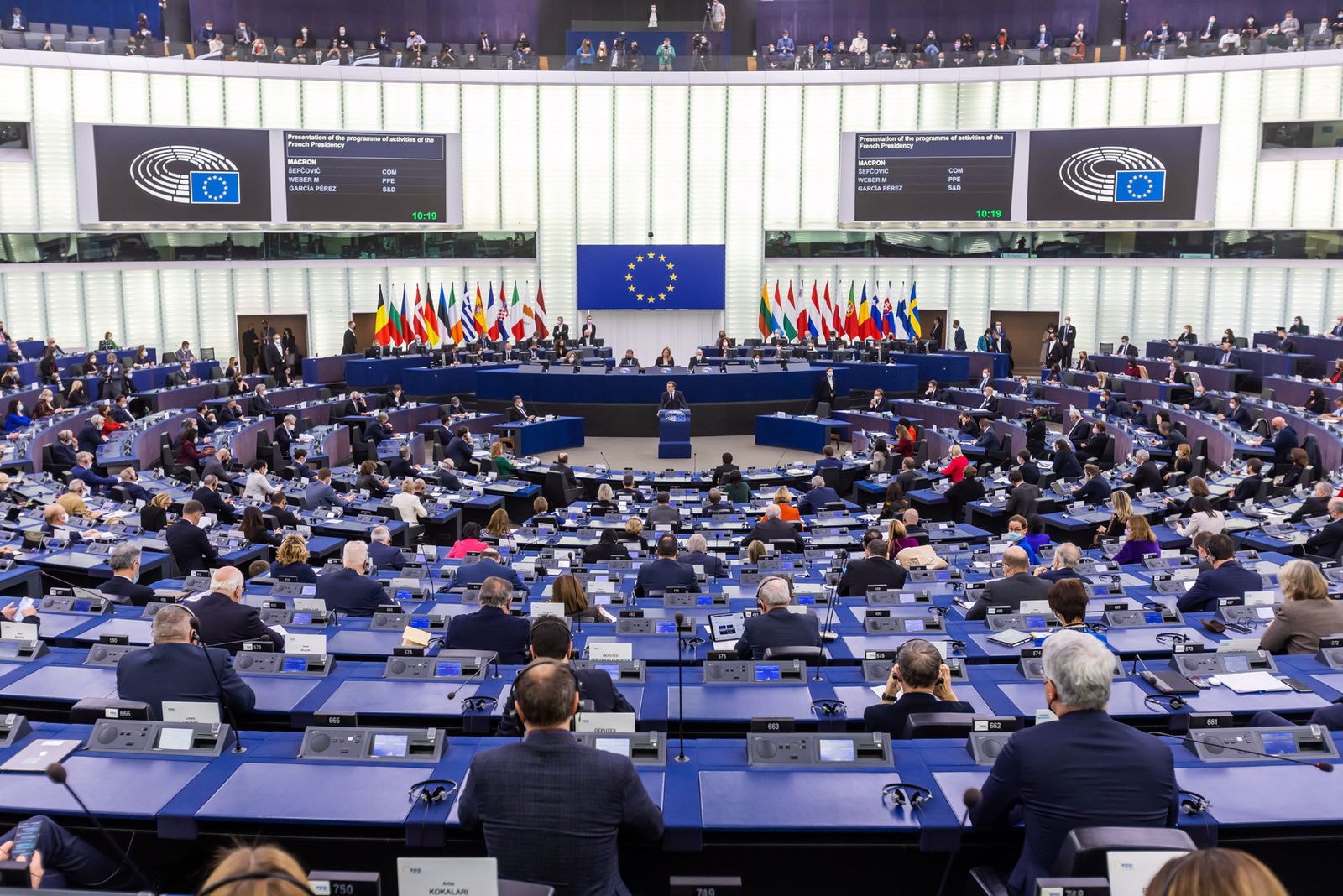 Imagen de una sesión del Parlamento Europeo