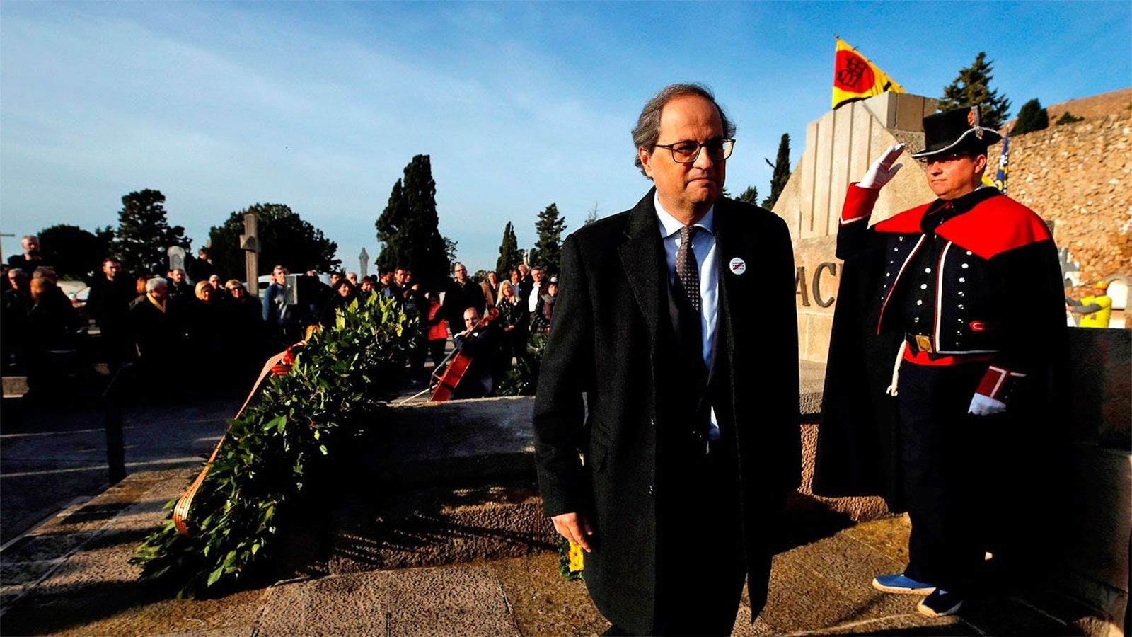 Replica al rey que no hay "problema de convivencia", sino de "justicia"
