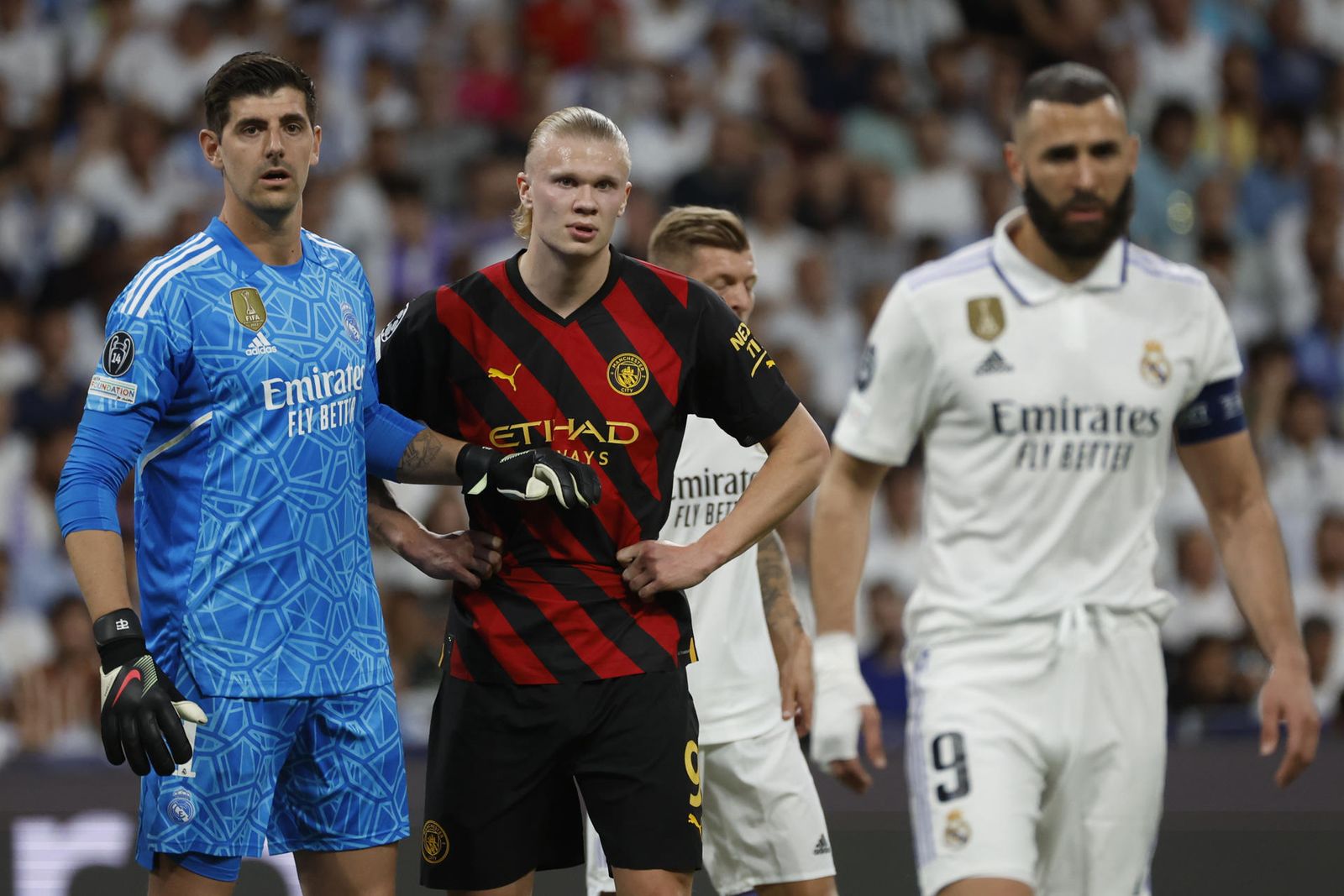 Courtois, Haaland y Benzema