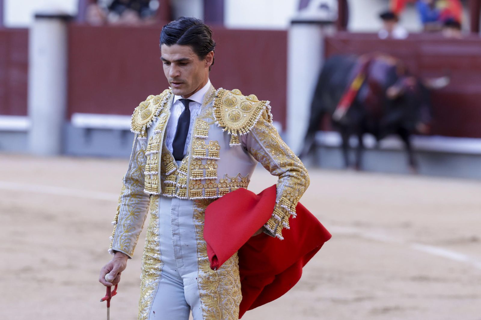 Pablo Aguado en el tercero de la tarde