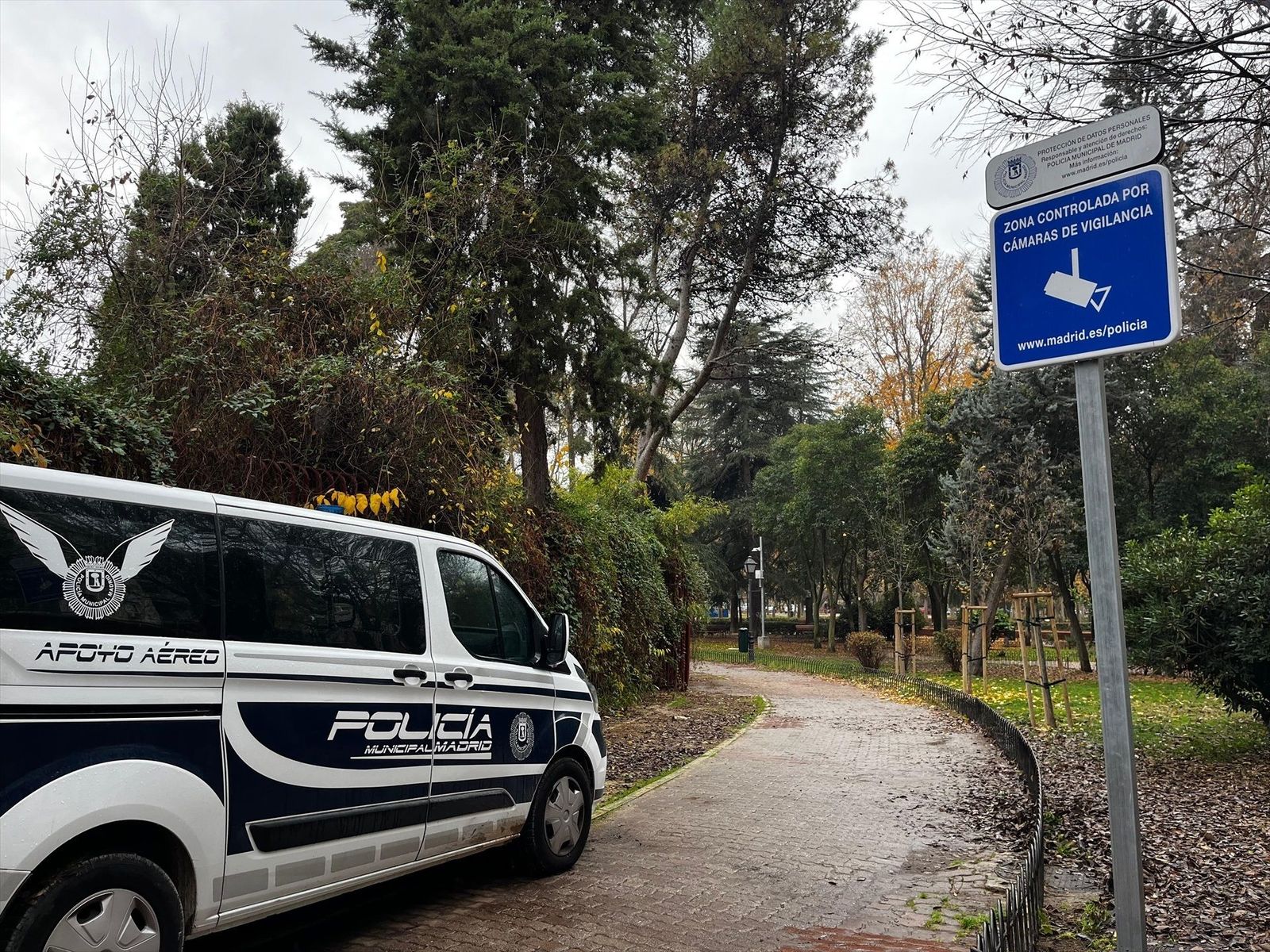El Ayuntamiento de Madrid instala en el parque El Calero cámaras de videovigilancia para prevenir y esclarecer delitos