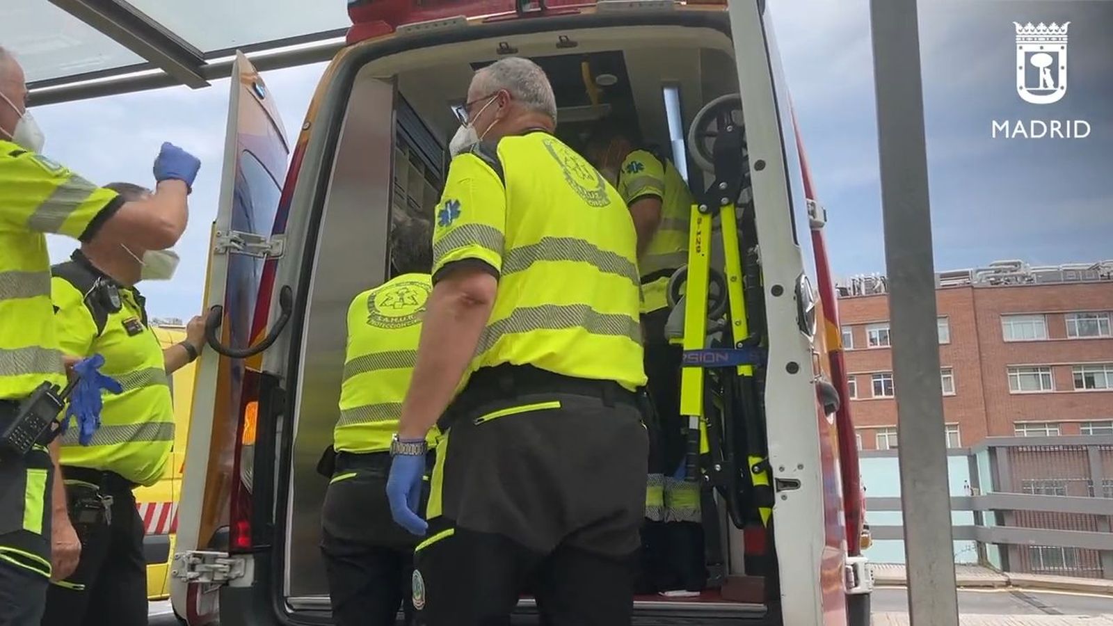 Anciano con golpe de calor en Madrid