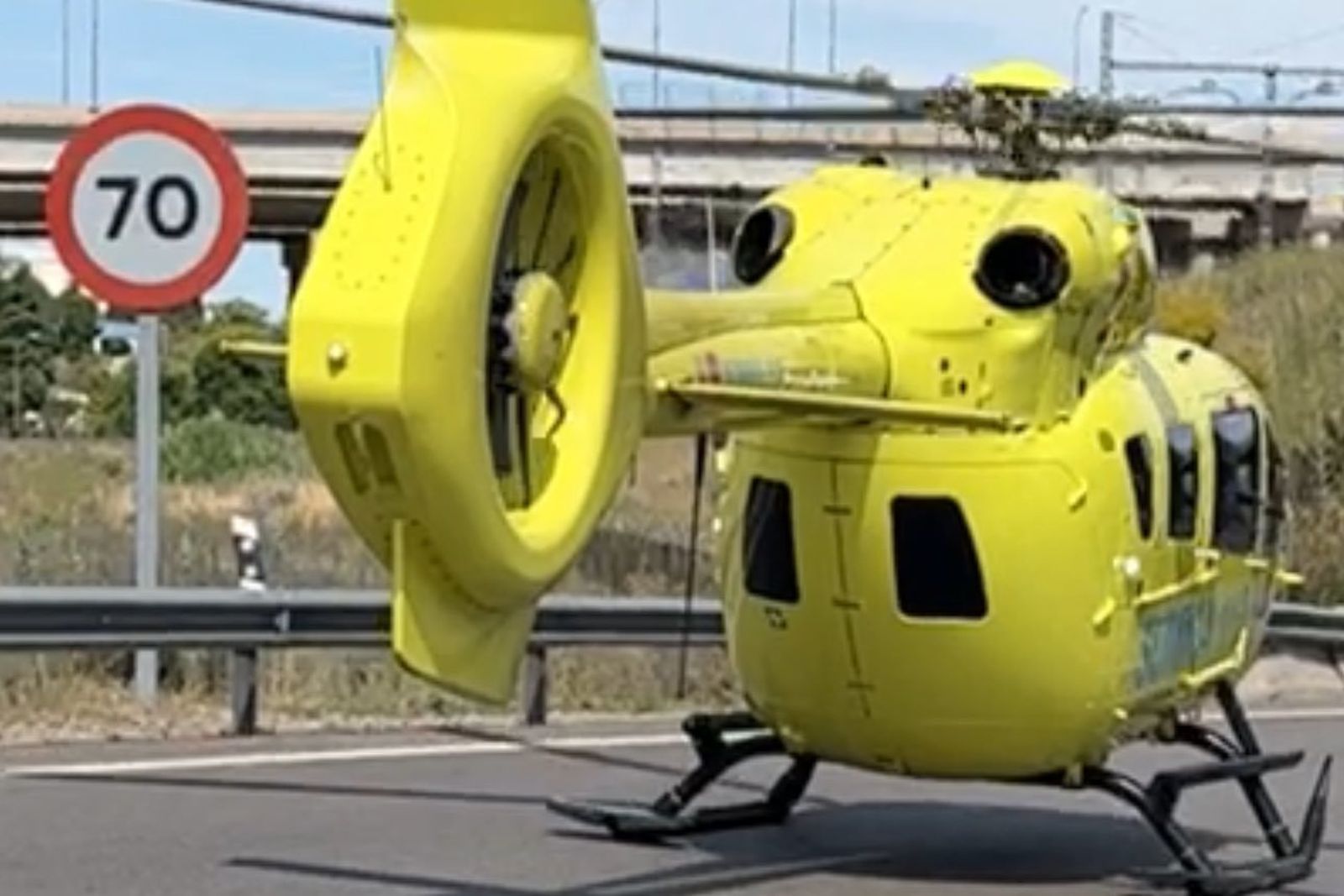 Helicóptero del SUMMA 112