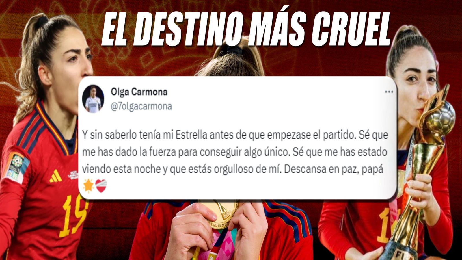 Olga Carmona, cara y cruz