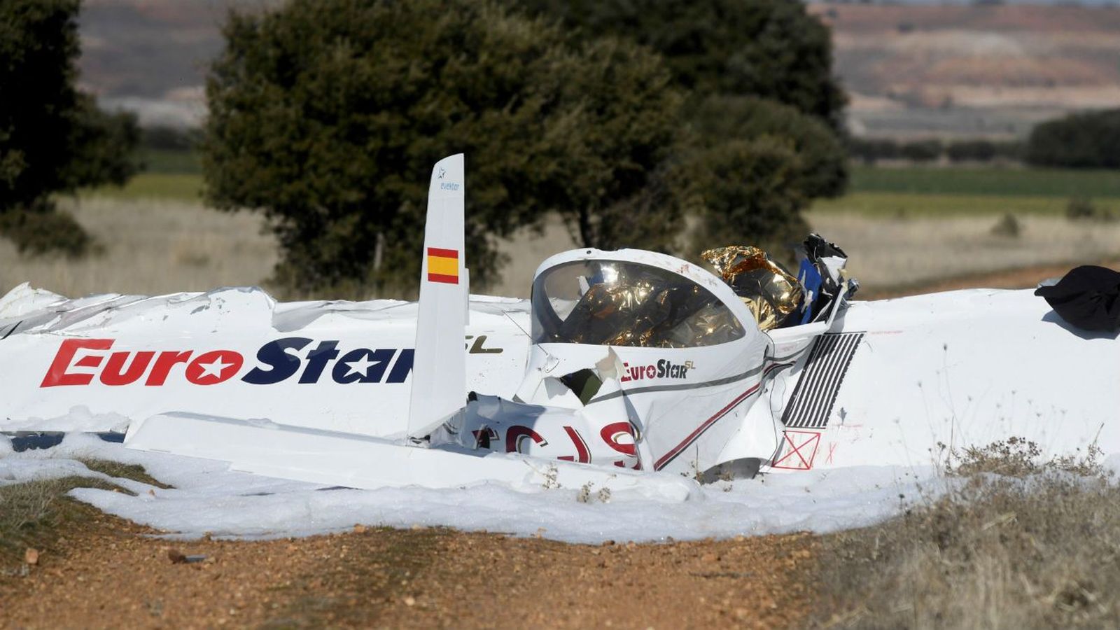 Dos madrileños mueren al estrellarse una avioneta en Corral de Ayllón