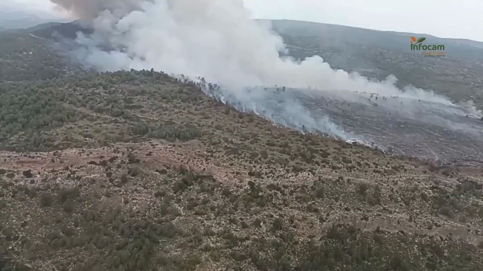 Incendio en Teresa de Confrentes (Valencia)
