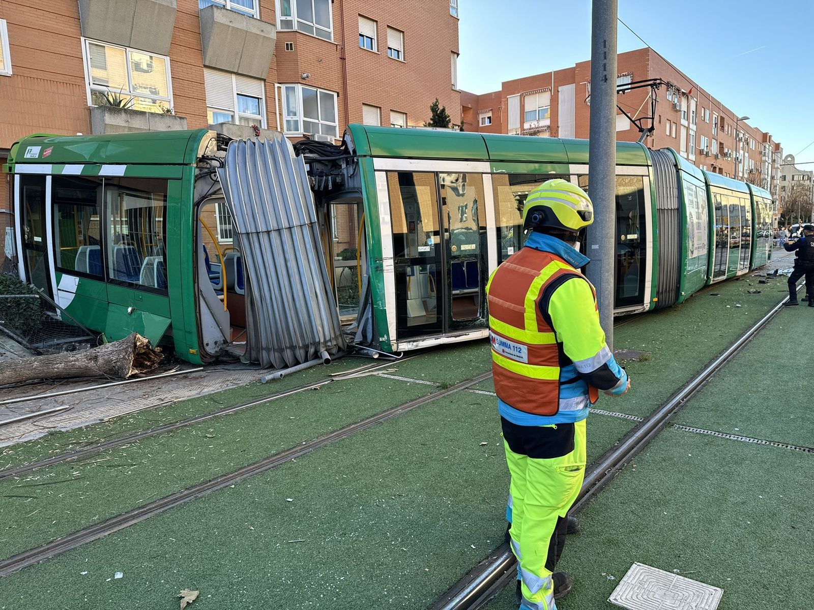 Tranvía de Parla accidentado