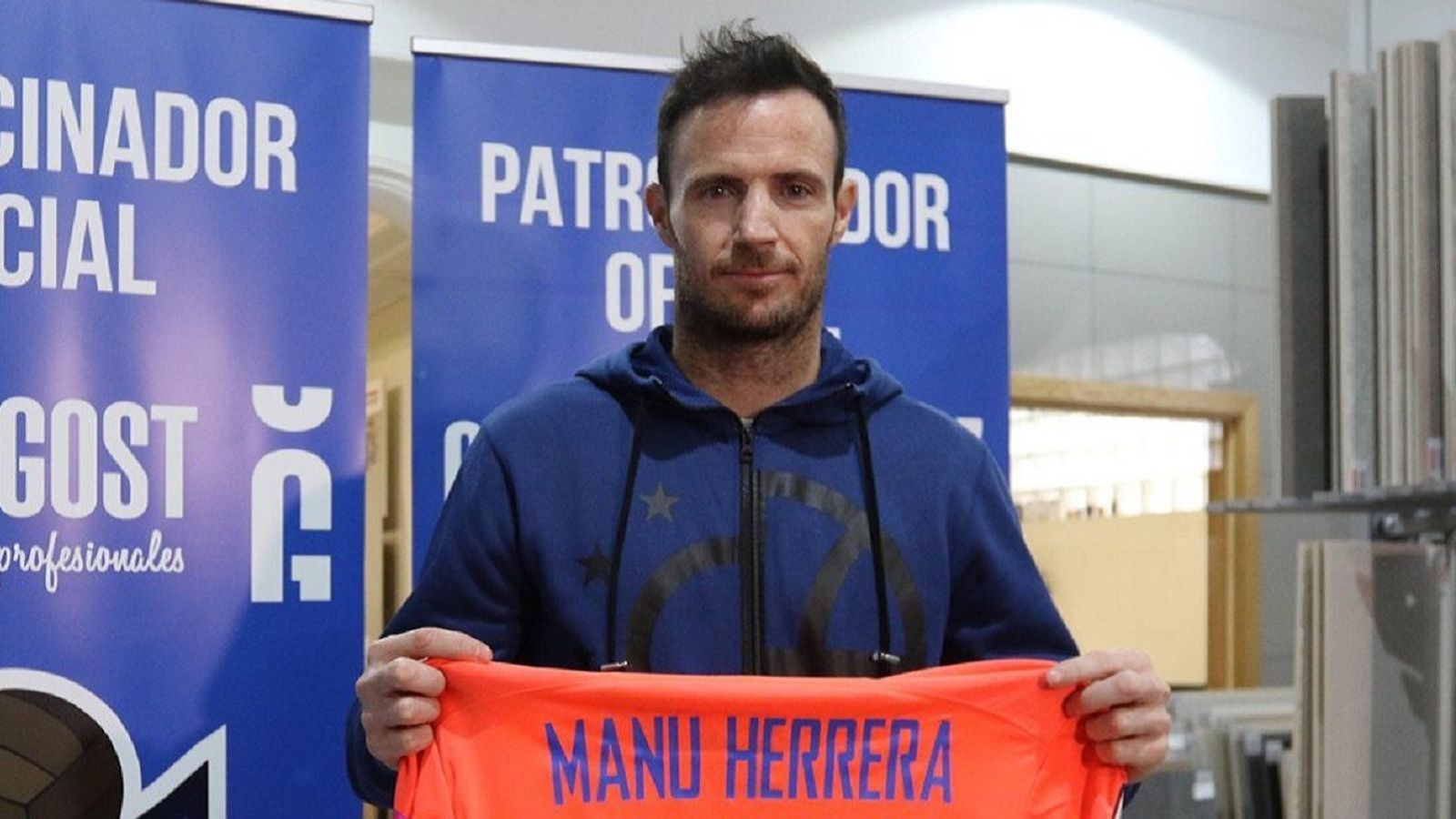 Manu Herrera en su presentación con el Atlético Baleares