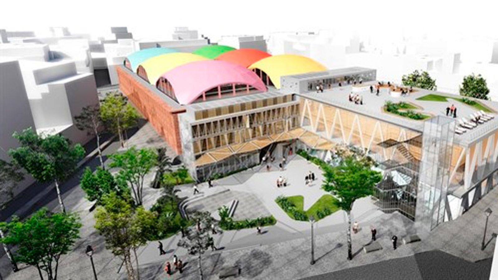 Recreación de la Plaza de la Cebada