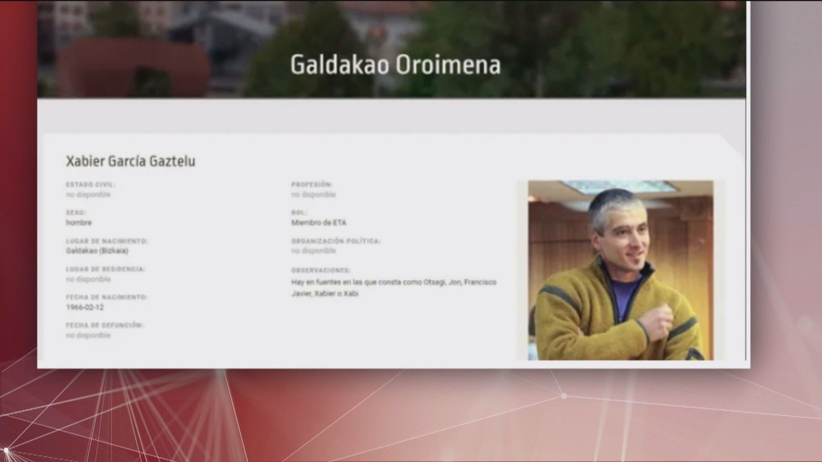 El Ayuntamiento de Galdácano considera "víctimas" a los etarra Txapote y Bienzobas