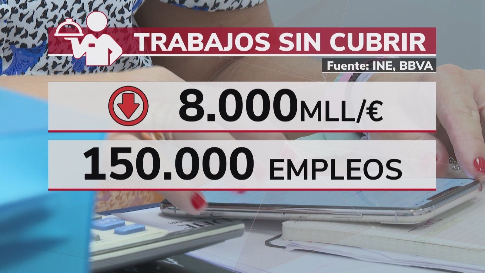 Las vacantes de empleo crecen un 44% desde 2019 y ya suponen un coste de 8.150 millones