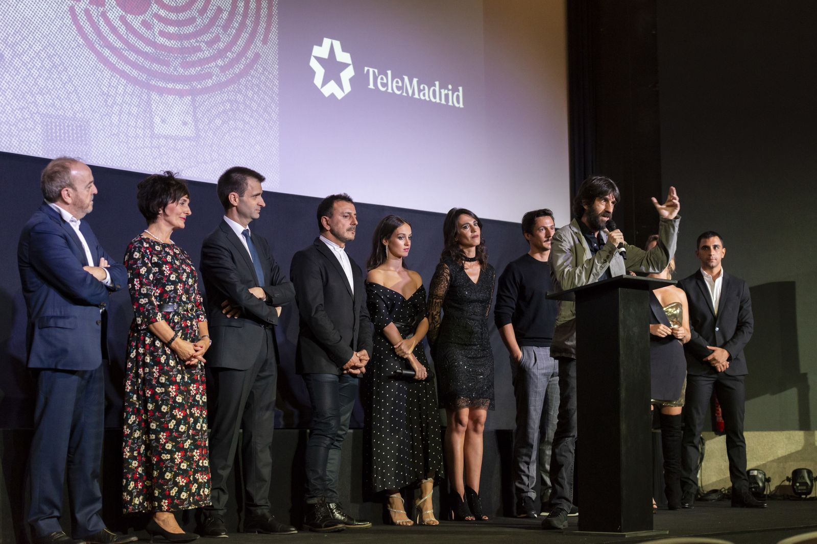 Premier de 'La víctima número ocho' en el Palacio de la Prensa