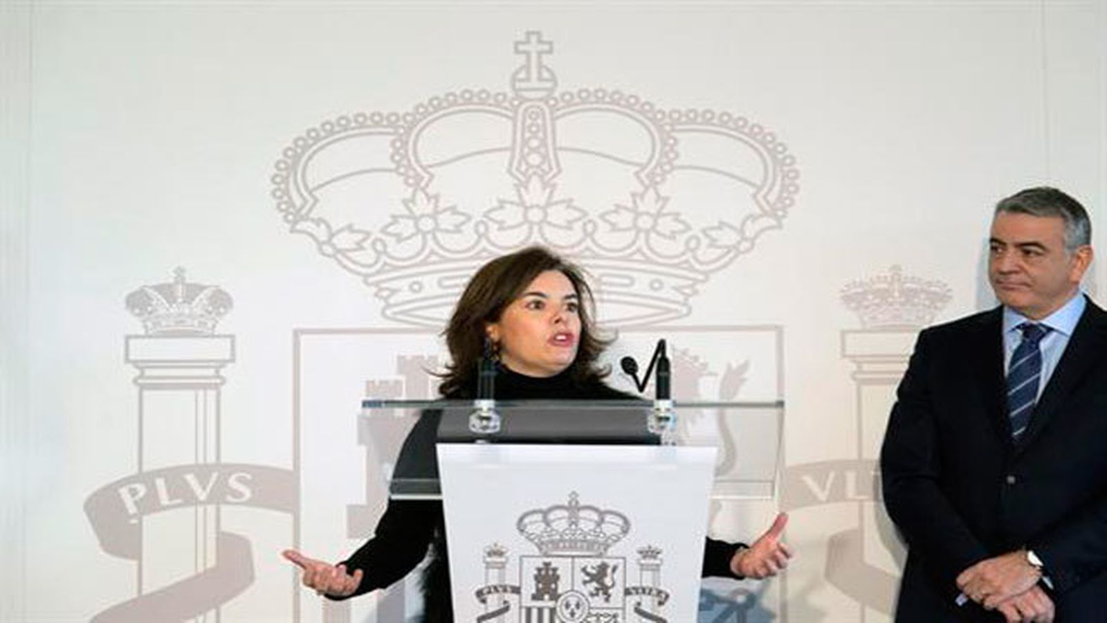 Soraya Sáenz de Santamaría con Javier de Andrés