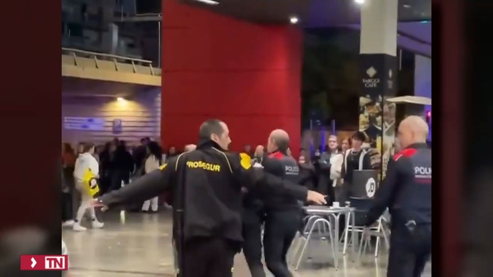 Susto en un centro comercial