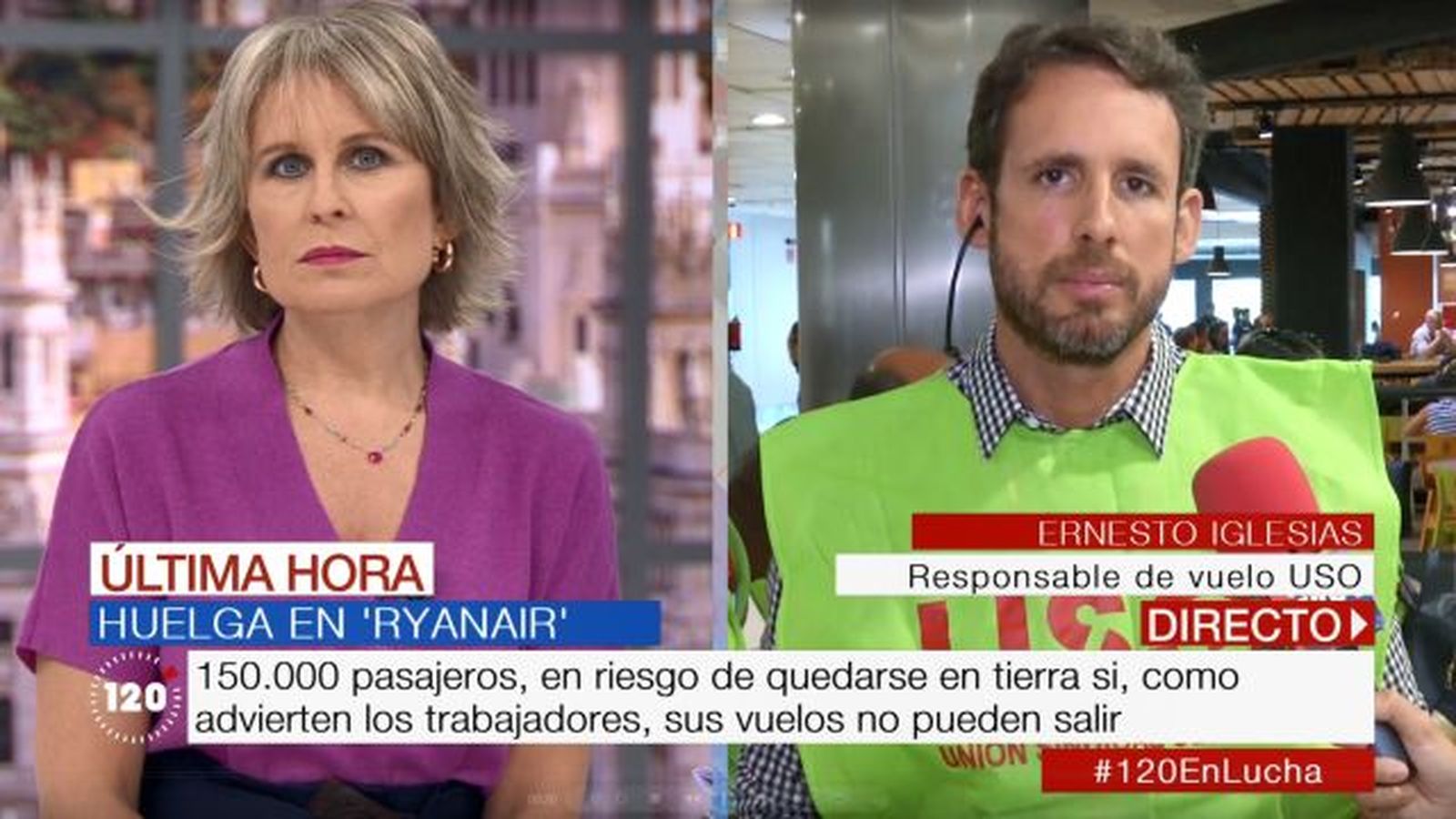 Ernesto Iglesias, representante sindical de USO: “Ryanair no solo trata mal a sus empleados, también lo hace con sus pasajeros”