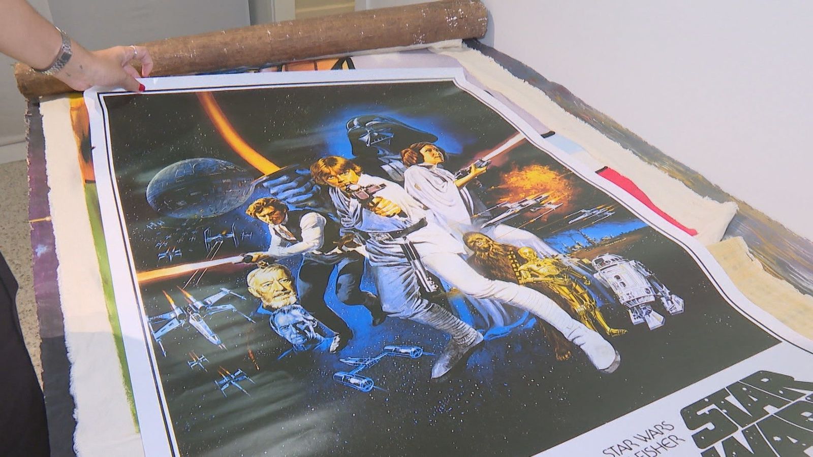 Un póster original de Star Wars, entre los 5.600 objetos perdidos que subasta el Ayuntamiento de Madrid