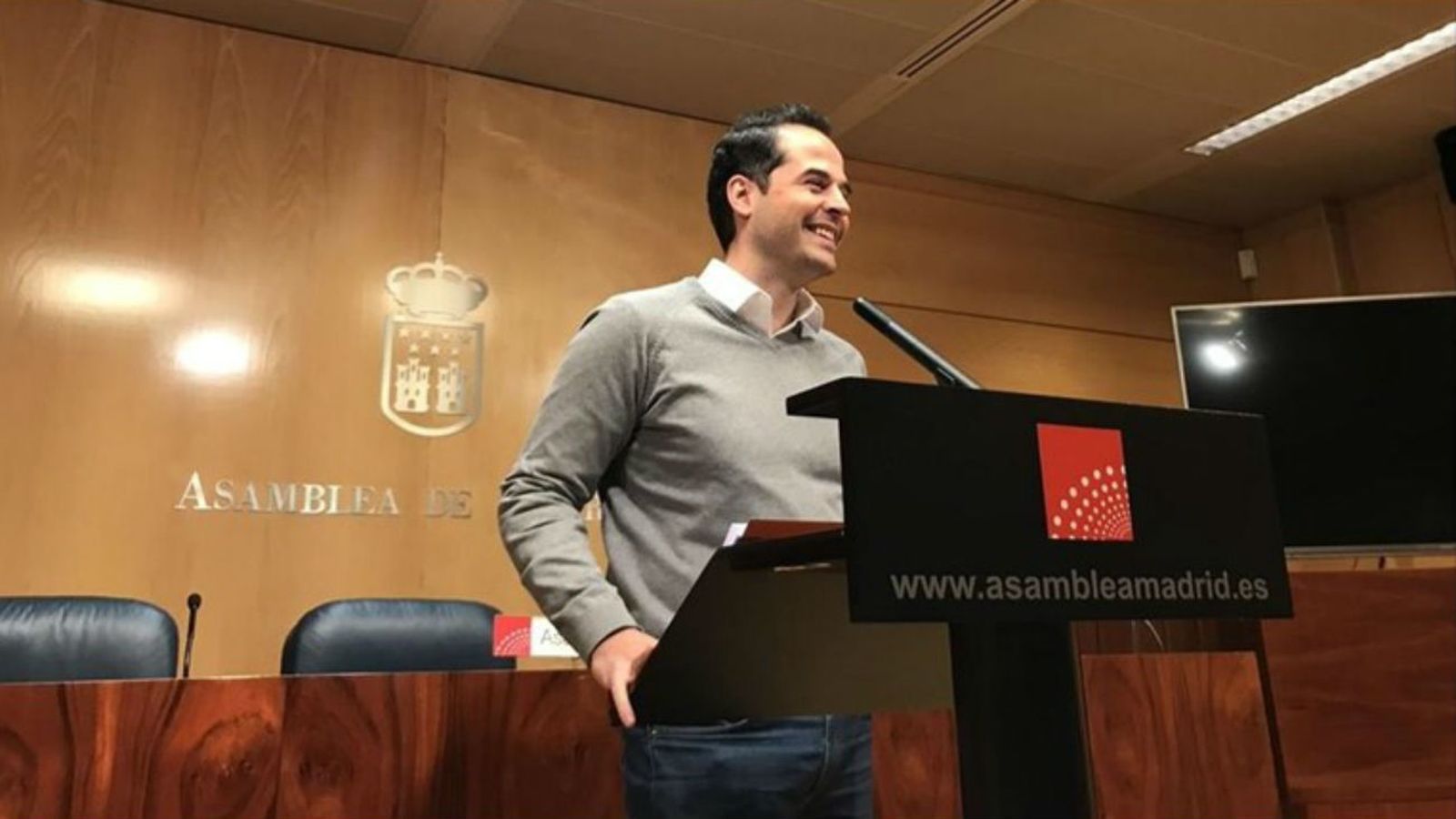El portavoz de Ciudadanos en la Asamblea de Madrid, Ignacio Aguado