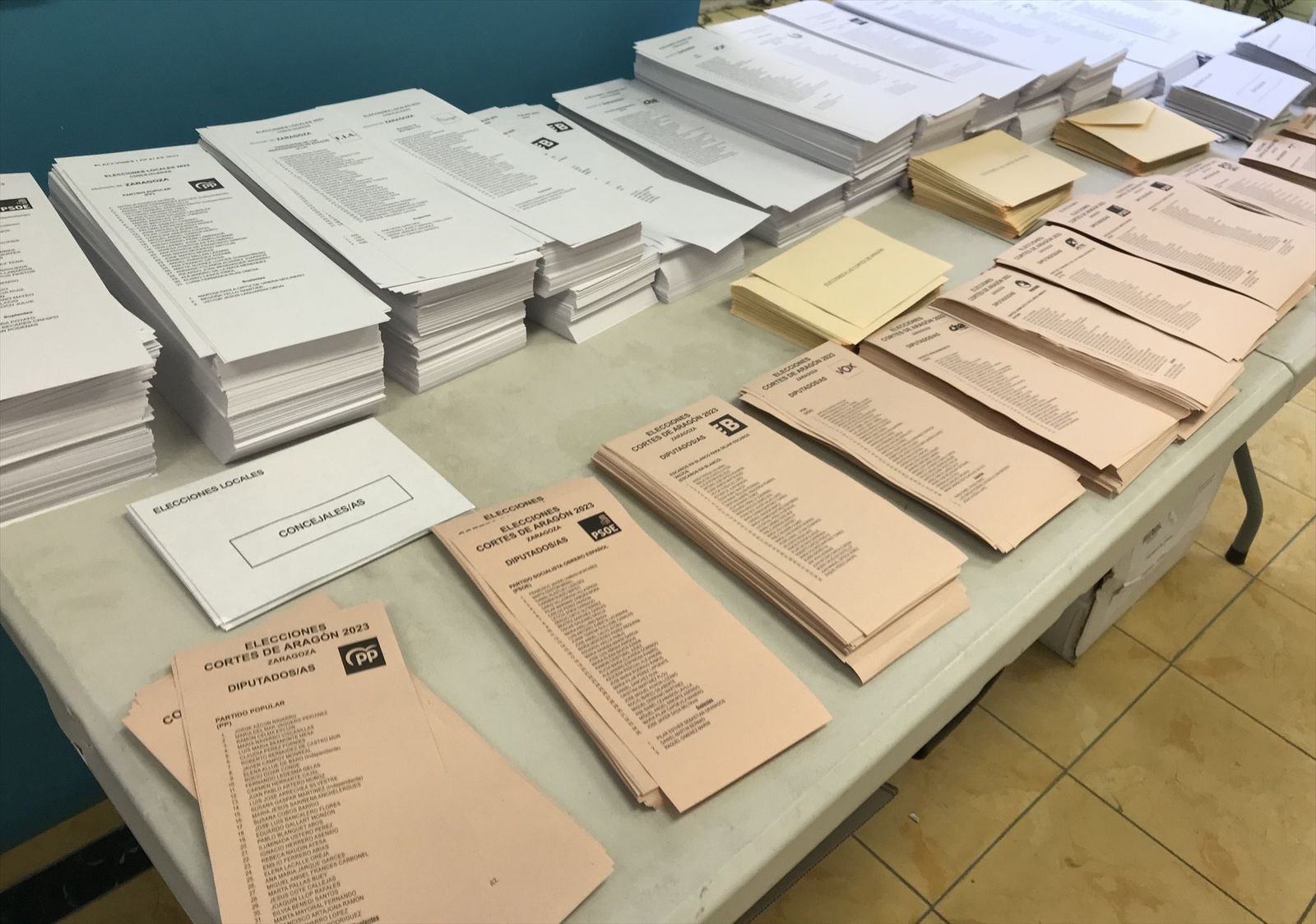 Papeletas electorales