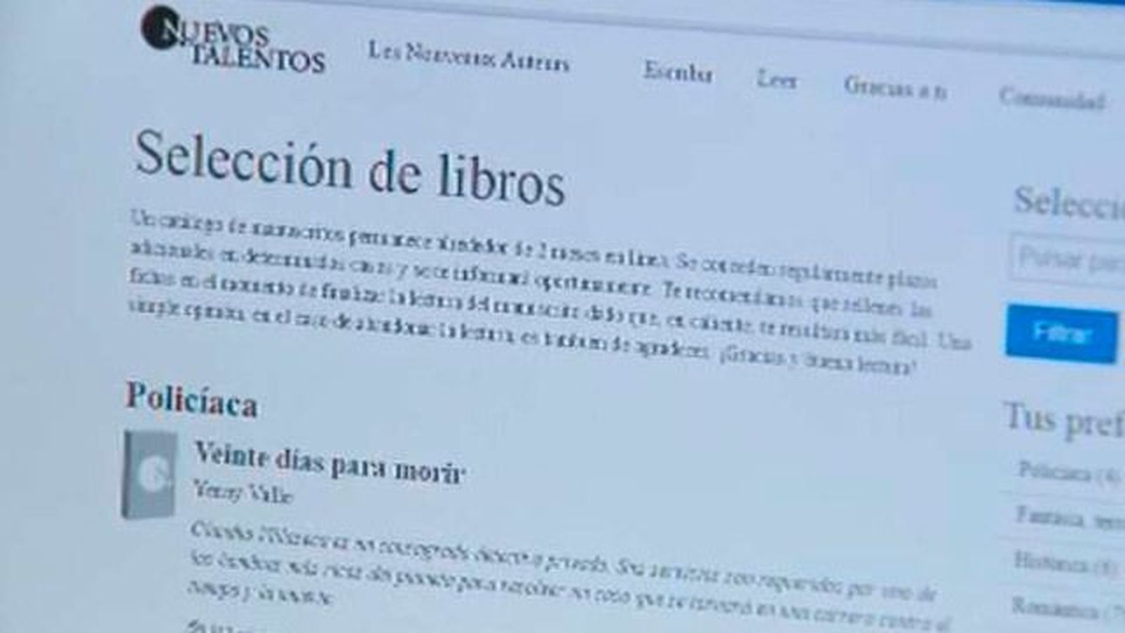 La editorial Nuevos Talentos cede a los lectores la decisión de los libros a publicar