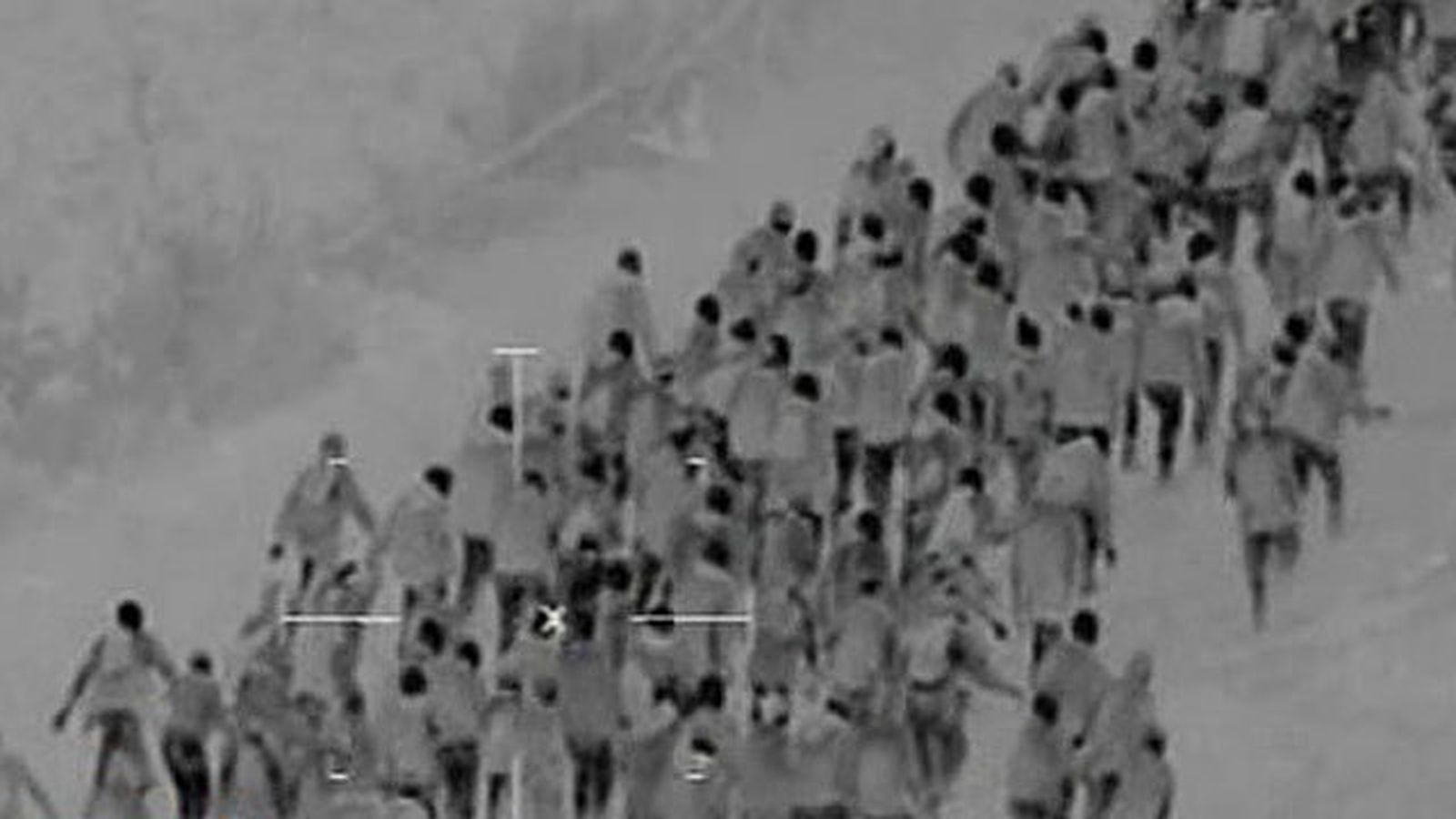 Inmigrantes en las proximidades de la frontera