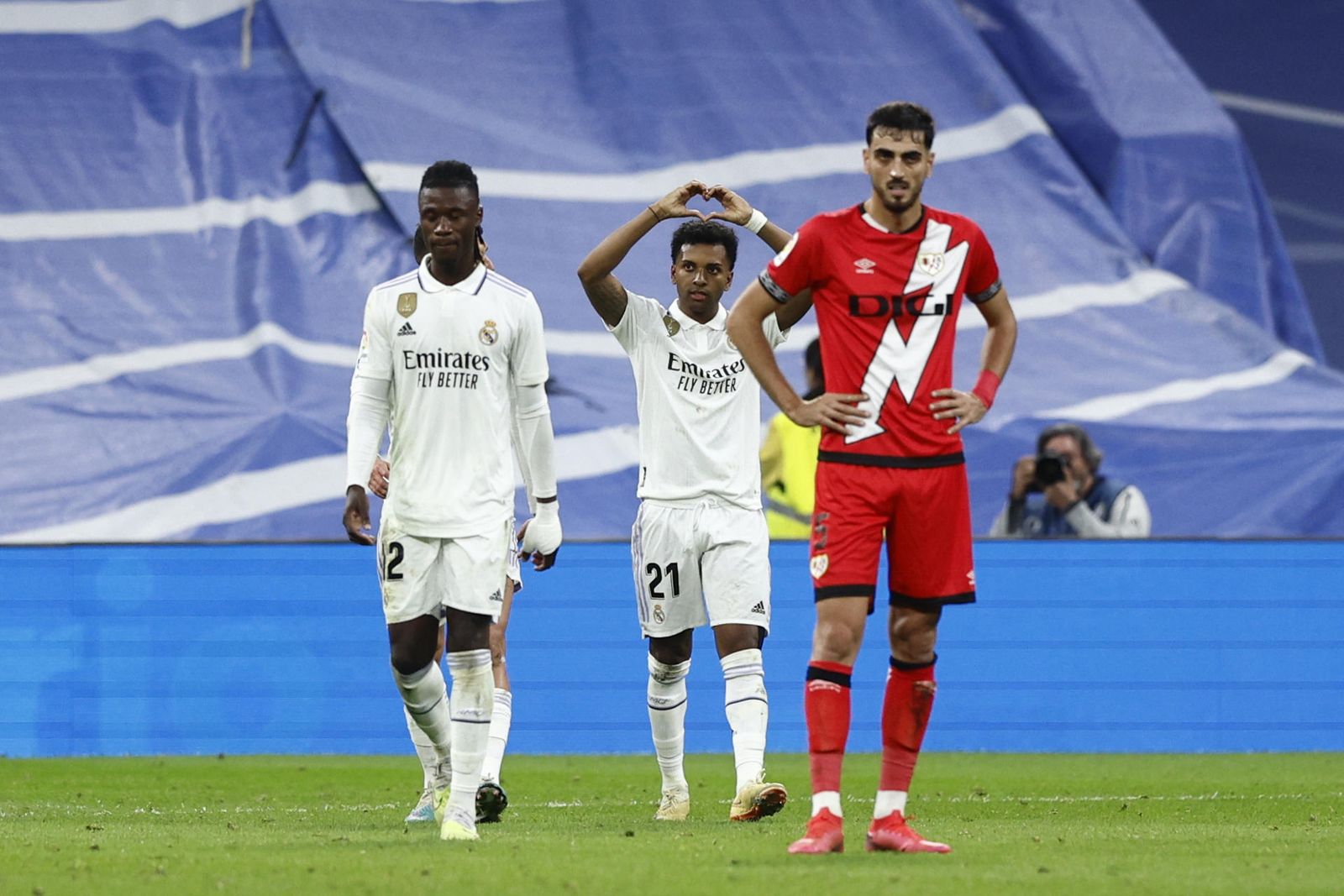 Camavinga y Rodrygo ante el Rayo Vallecano