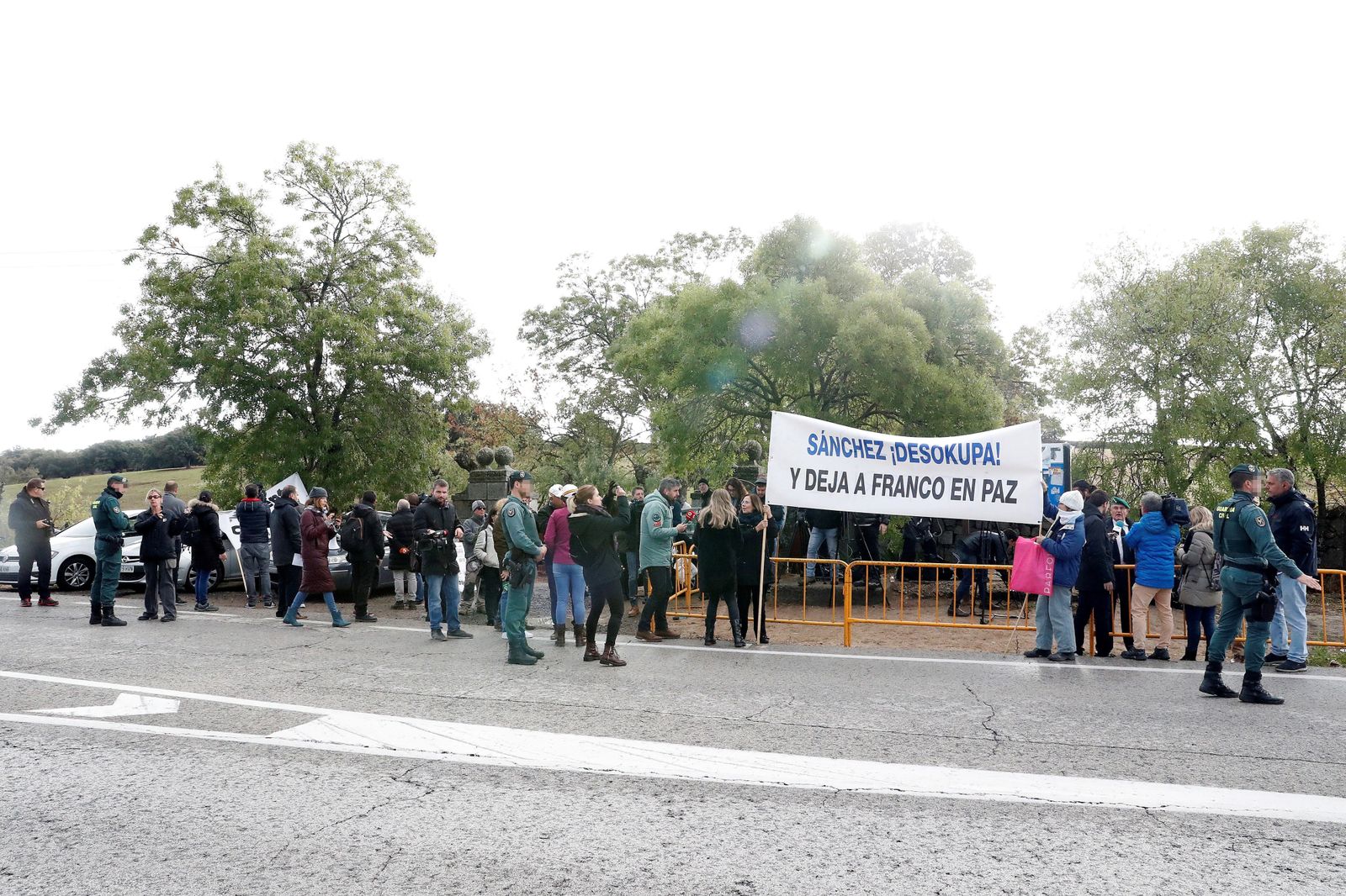 Simpatizantes de Franco, en el Valle de los Caídos