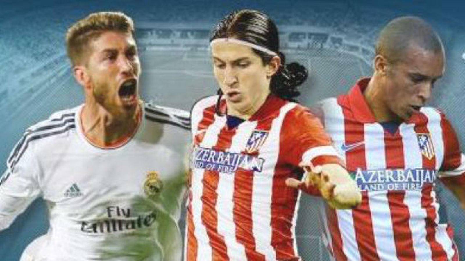 Sergio Ramos, Filipe Luis y Miranda