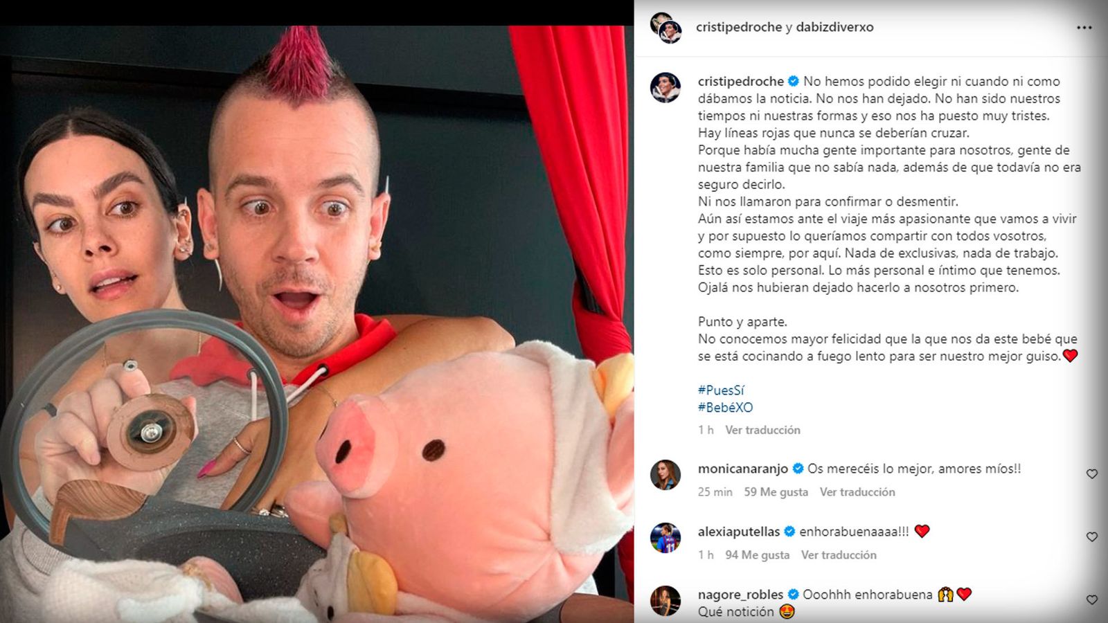 Cristina Pedroche confirma en Instagram su embarazo