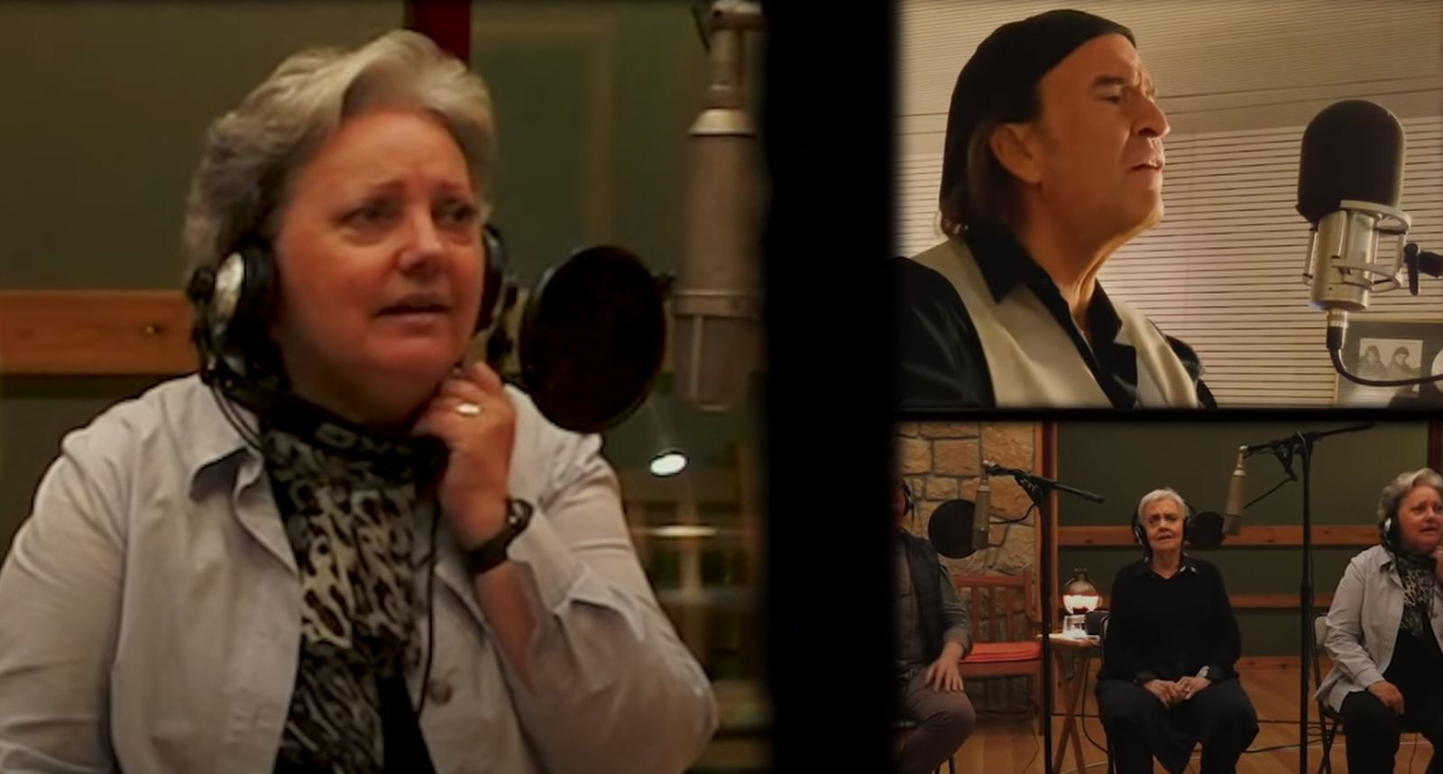 Grabación de la versión de 'Eres tú' de Mocedades con Los Secretos