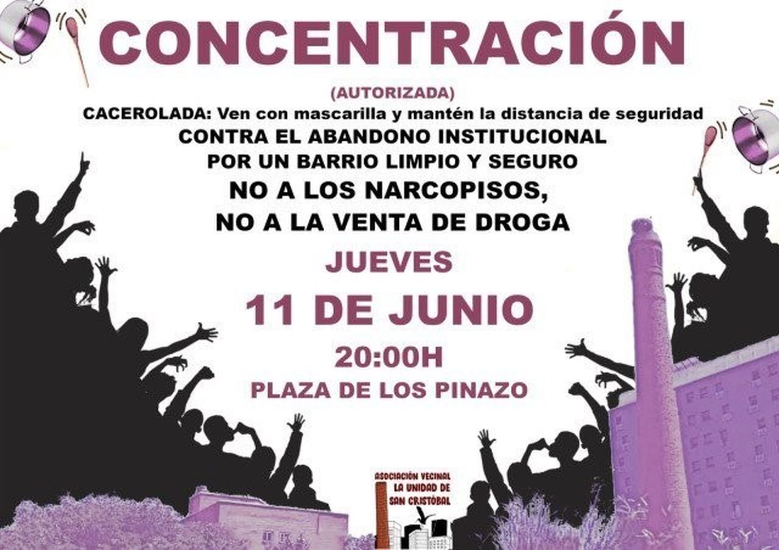 Prado de la Mata, presidenta de la Asociación vecinal La Unidad de San Cristóbal de los Ángeles