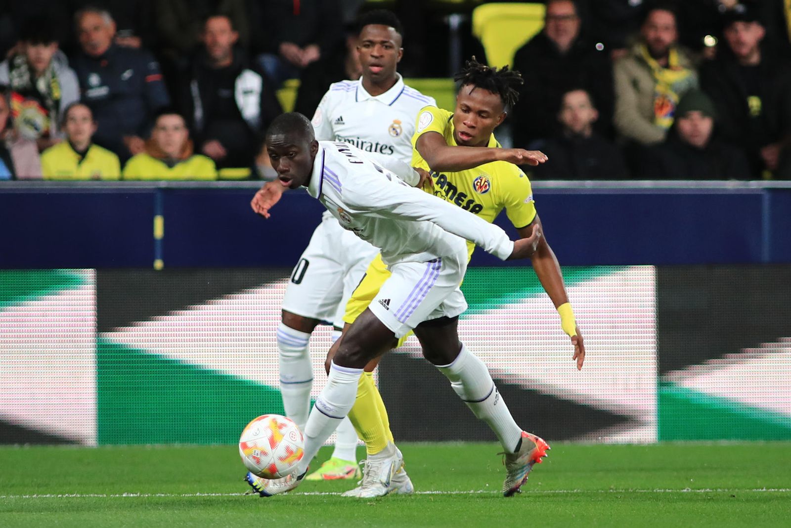 Mendy y Vinicius ante el Villarreal