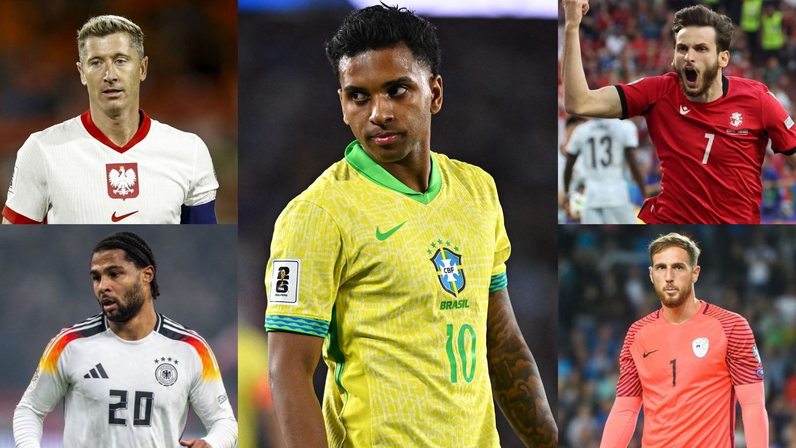 Lewandowski, Kvaratskhelia, Oblak, Rodrygo, Gnabry