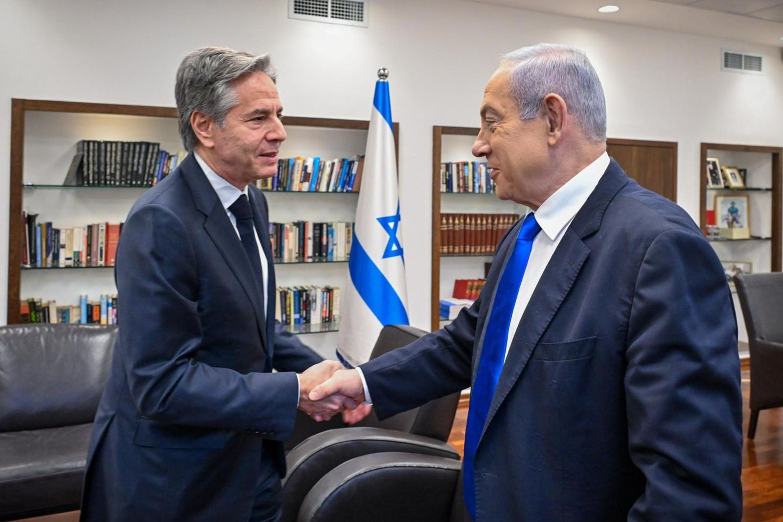 Antony Blinken y Netanyahu