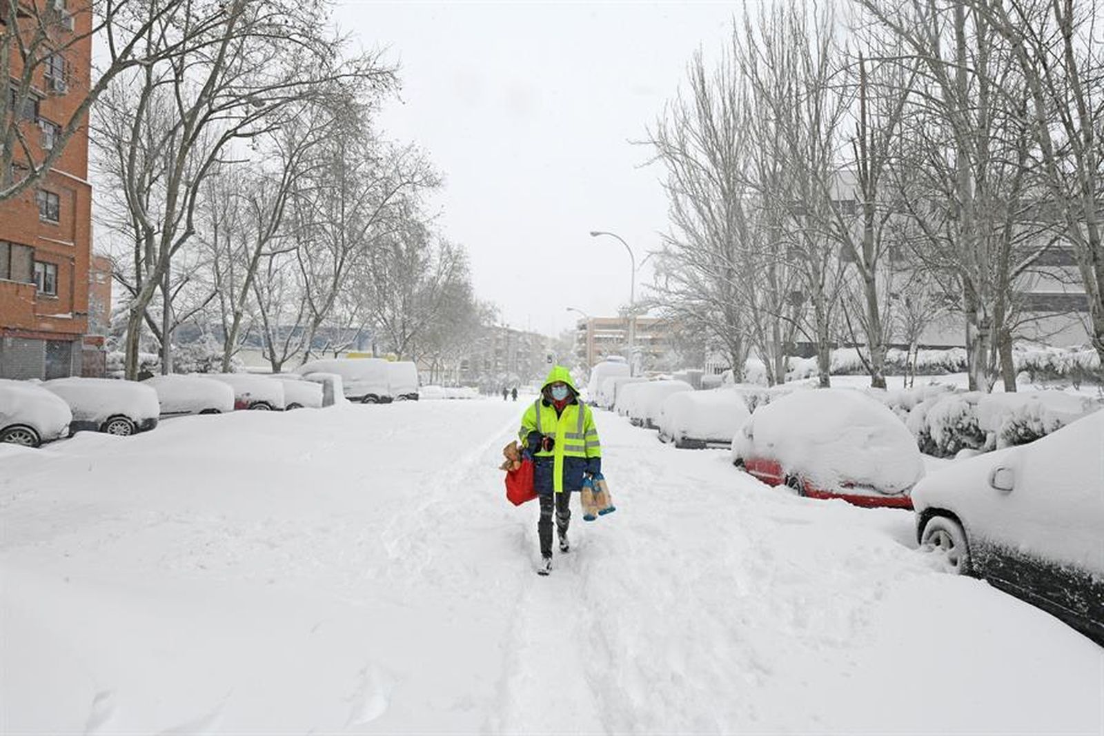 Filomena deja una nevada histórica en Madrid