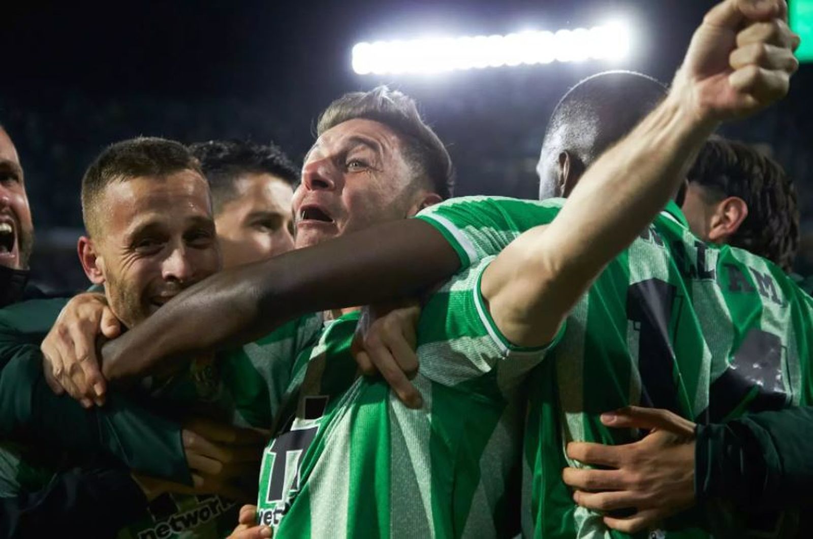 El Rayo celebra el gol de Borja Iglesias