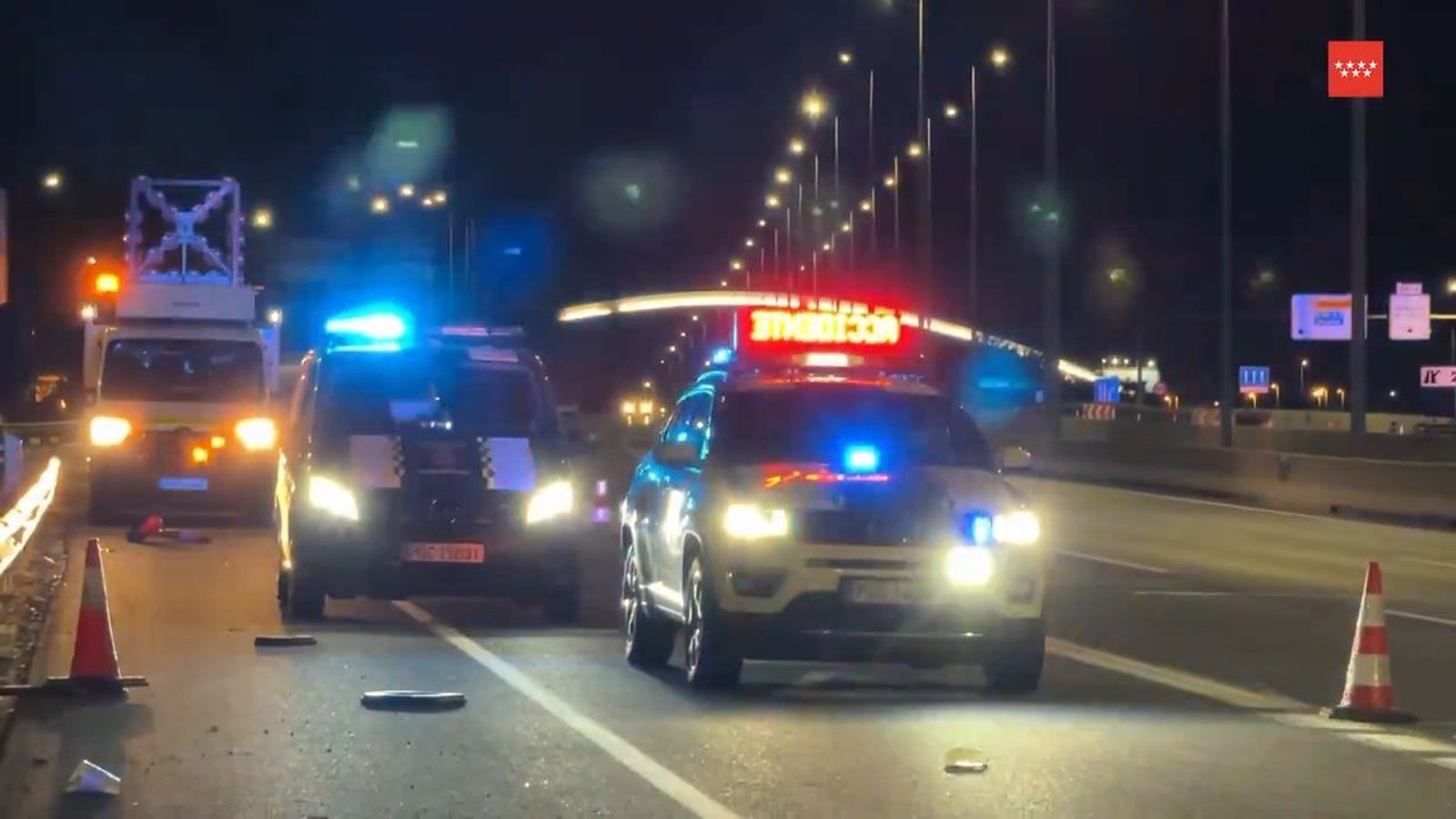 Accidente en la A-2 a la altura de Torrejón de Ardoz