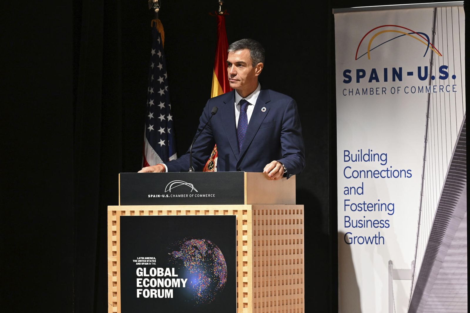 Sánchez participa en un foro en Nueva York