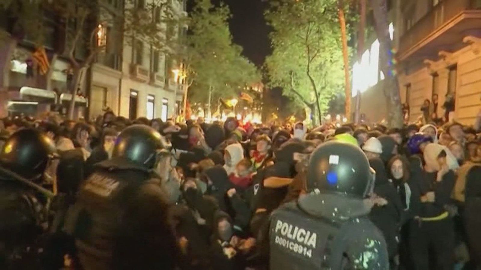 Los policías heridos en Barcelona denuncian a Tsunami Democratic por terrorismo callejero