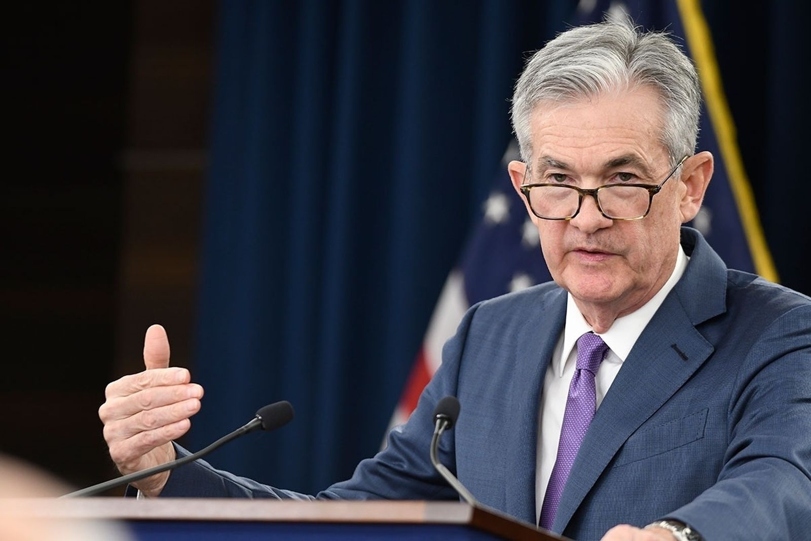 El presidente de la Reserva Federal de EEUU, Jerome Powell,
