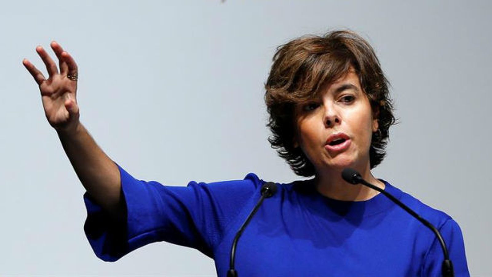 La vicepresidenta del Gobierno, Soraya Sáenz de Santamaría