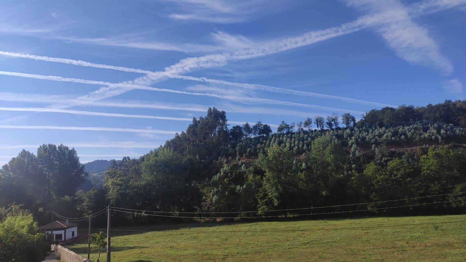 Estelas de aviones