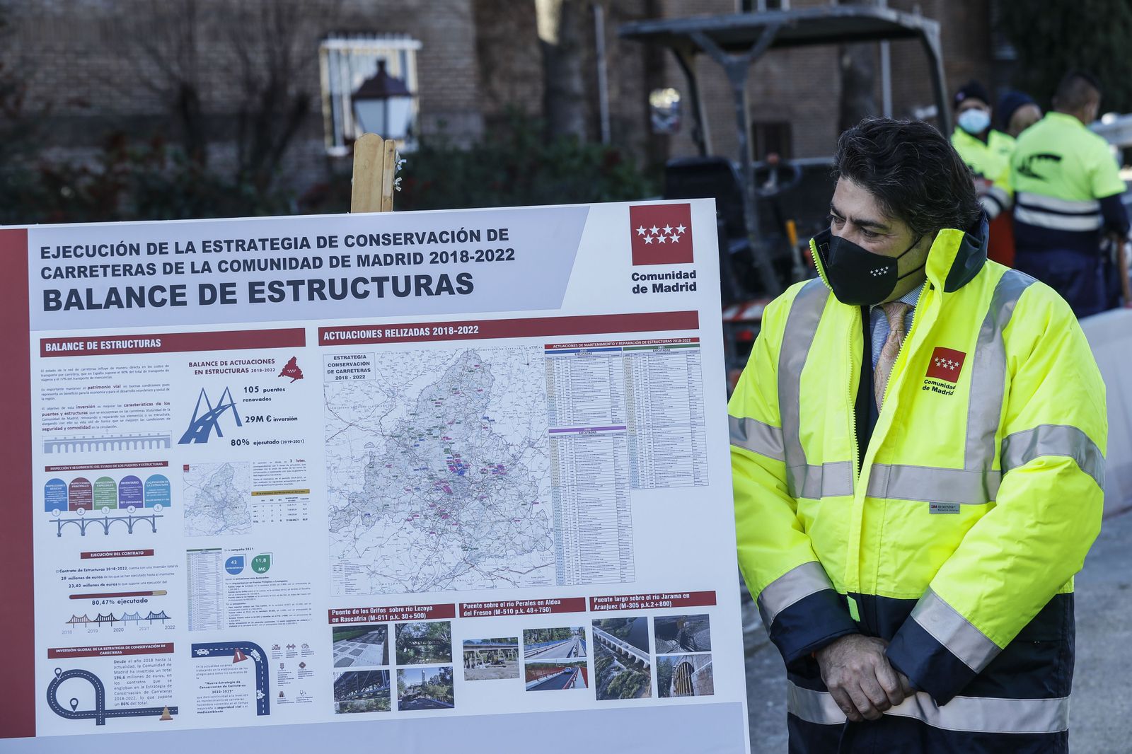La Comunidad de Madrid ha reparado ya 105 puentes y estructuras en carreteras regionales entre 2019 y 2021