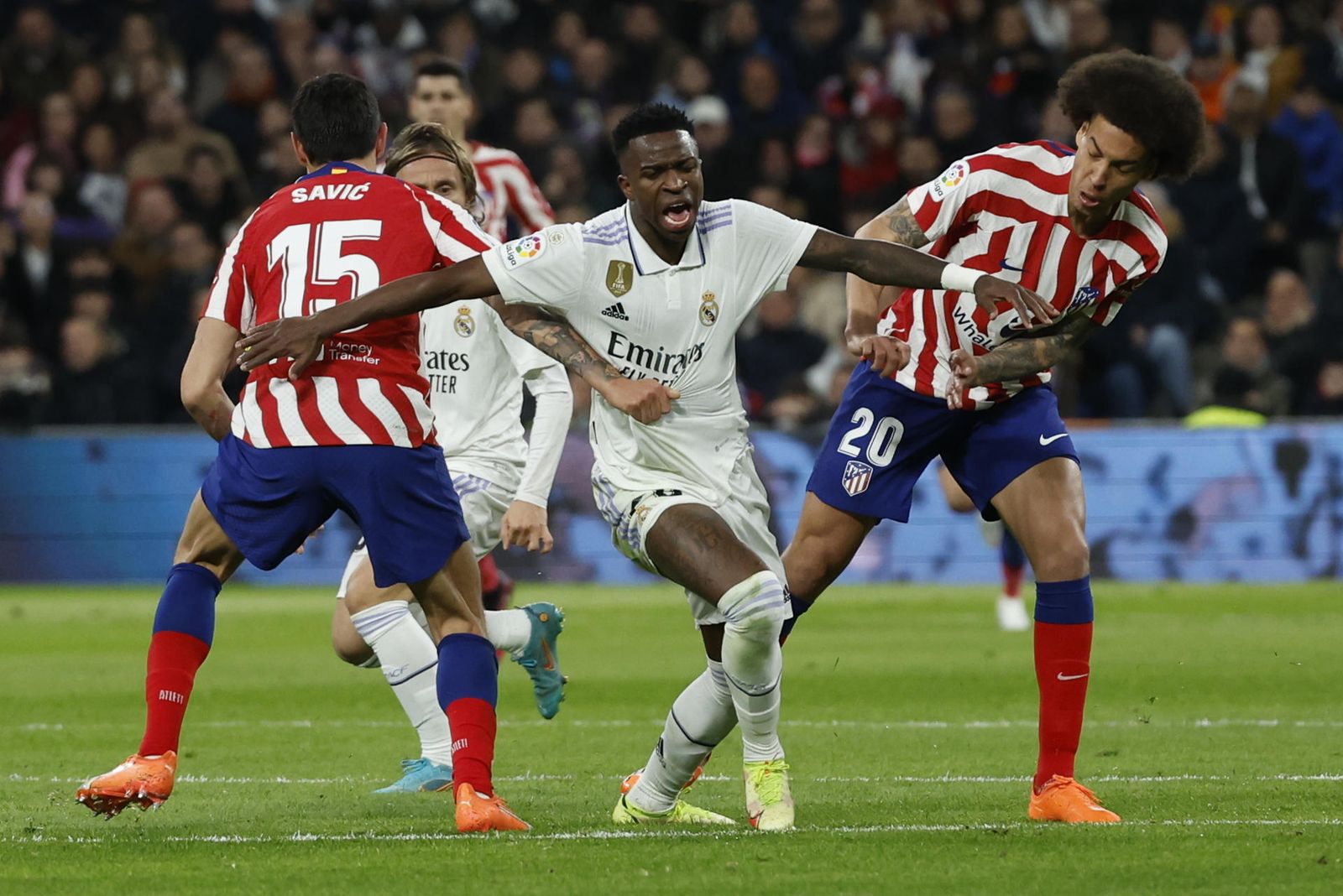 Vinicius ante el Atlético de Madrid