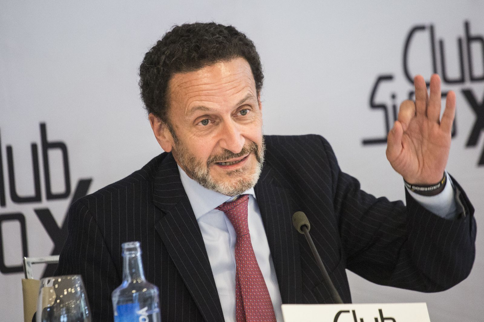 Edmundo Bal, candidato de Ciudadanos, en su acto en el Club Siglo XXI este jueves