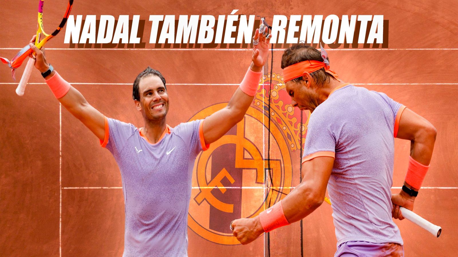 Nadal también remonta