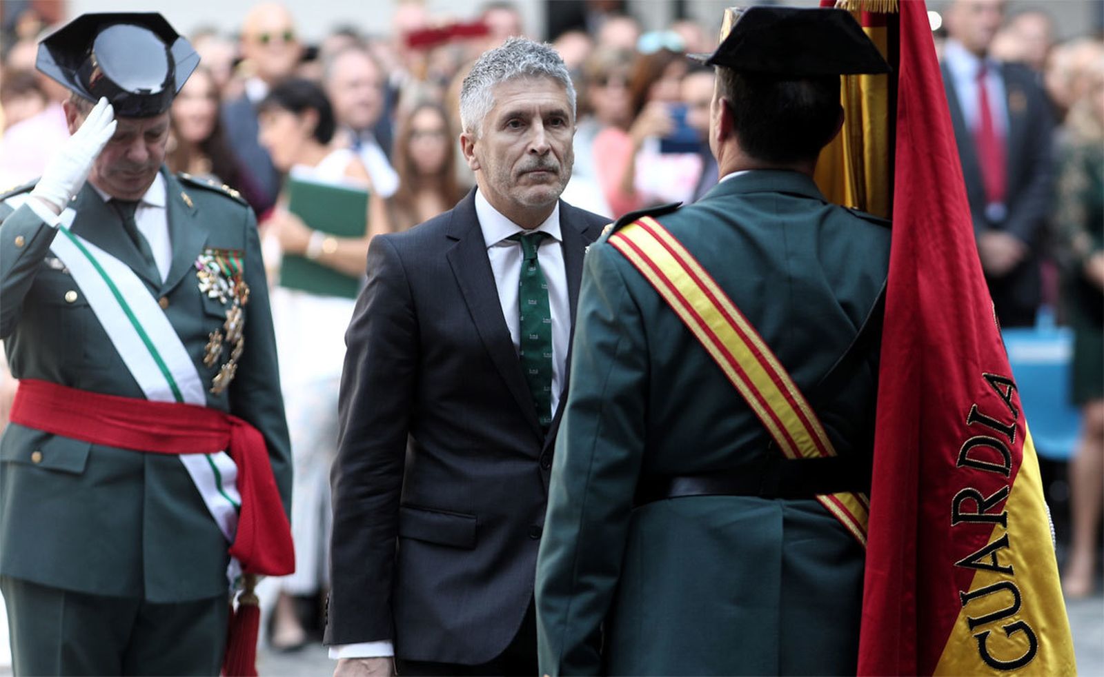 Fernando Grande-Marlaska durante los actos de la patrona de la Guardia Civil