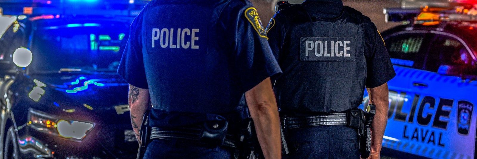 Agentes de policía de la localidad canadiense de Laval